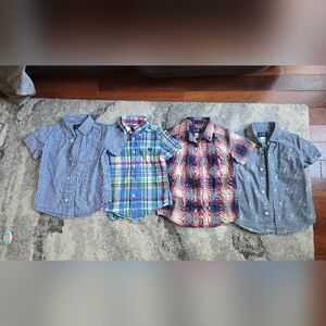 Stylish Kids Plaid and Striped Shirts Set